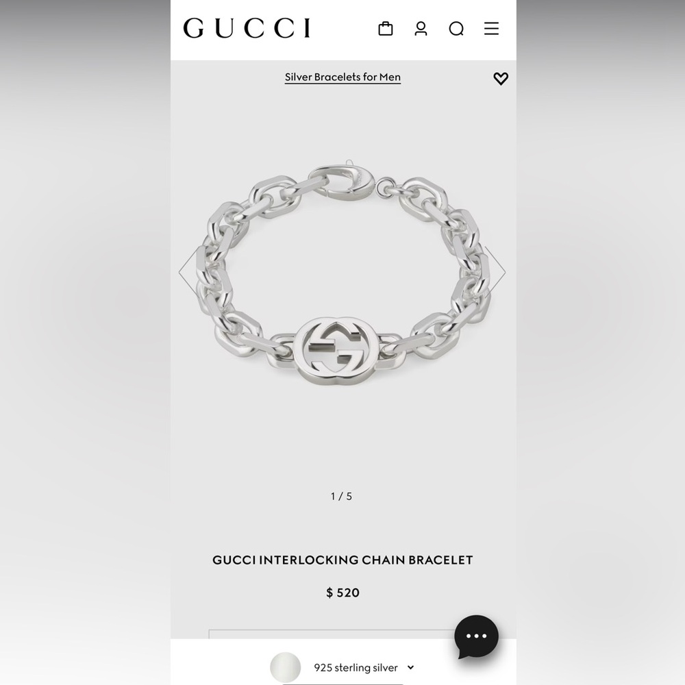 Gucci interlocking bracelet